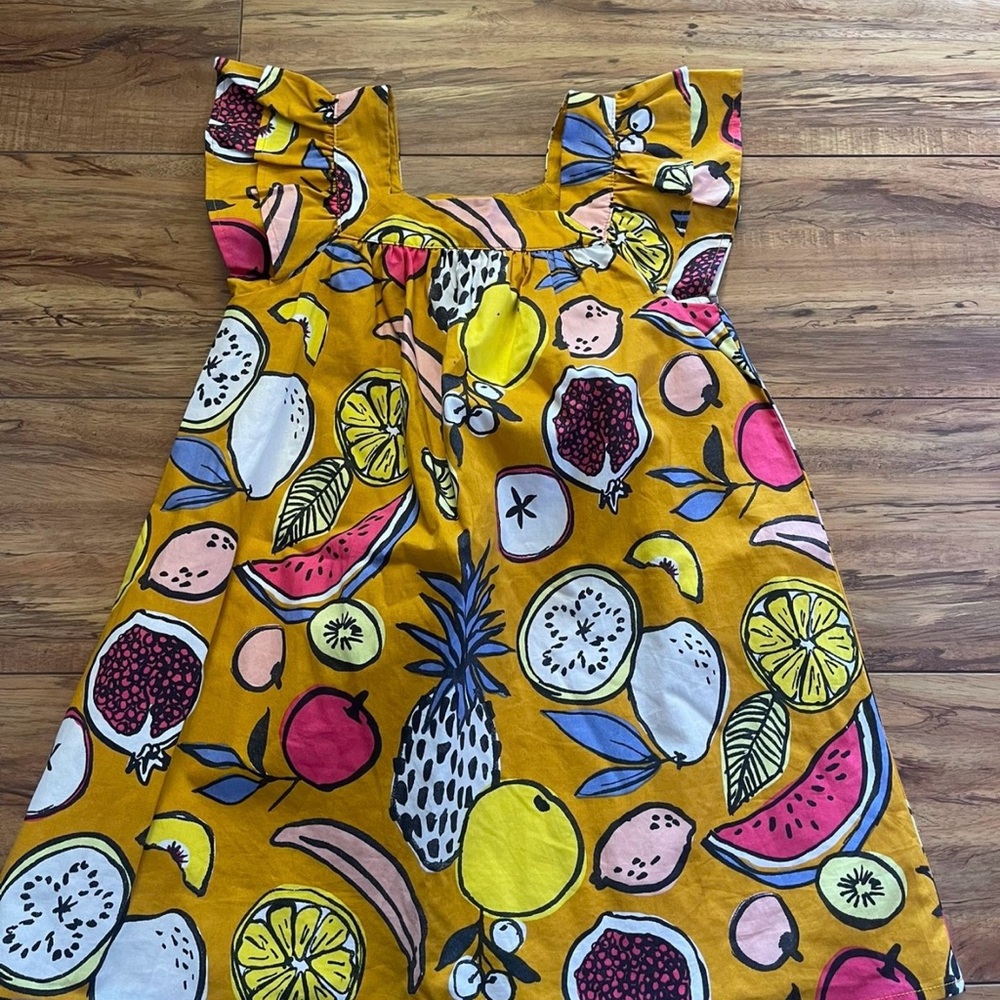 Vibrant Fruit Print Dress